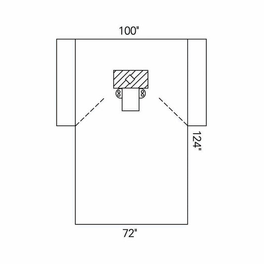 DRAPE, THYROID 100"X72"X124" (10/CS)