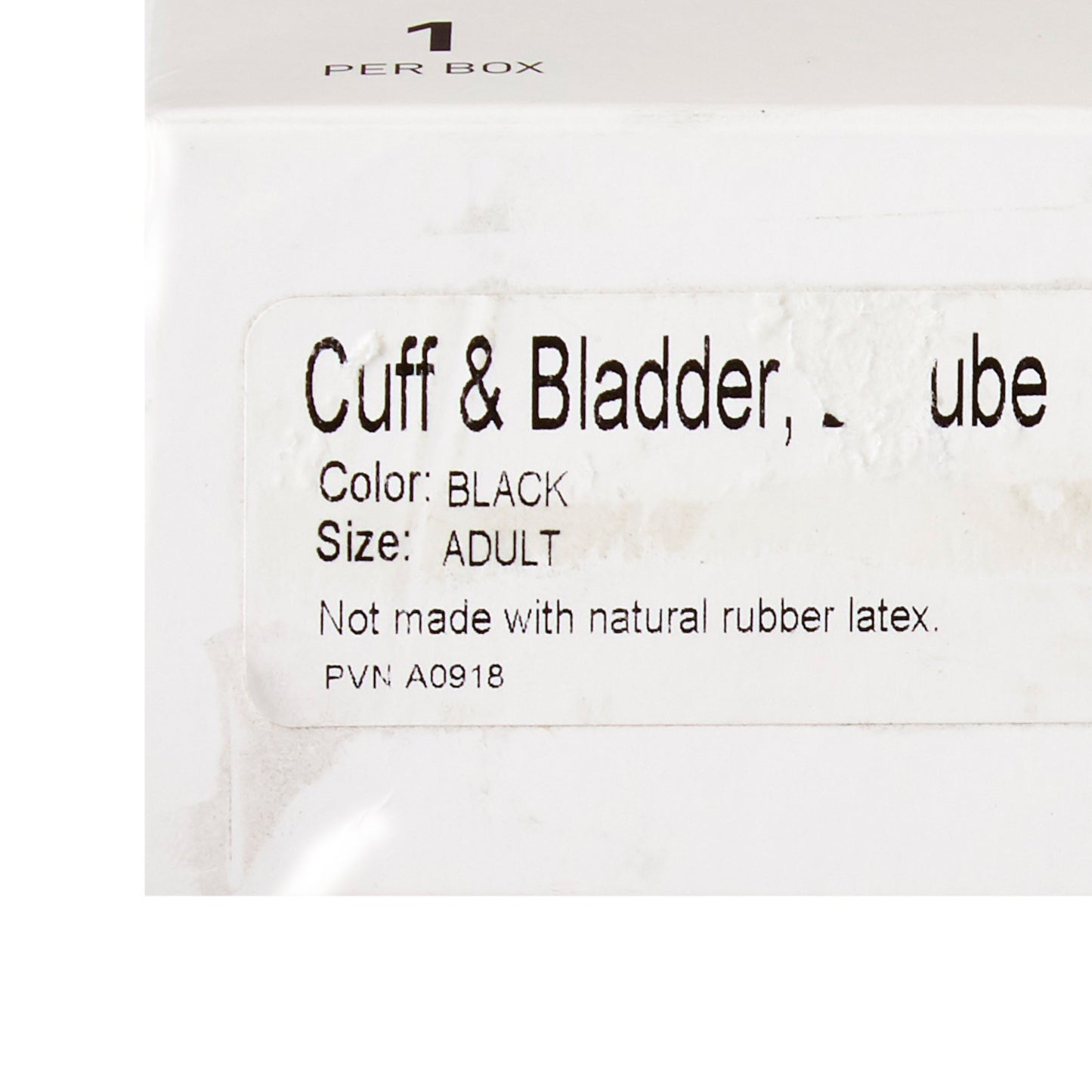 CUFF&BLADDER, BP 2TU LF BLK ADLT (1/BX 15BX/CS)