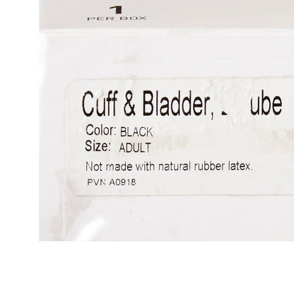 CUFF&BLADDER, BP 2TU LF BLK ADLT (1/BX 15BX/CS)