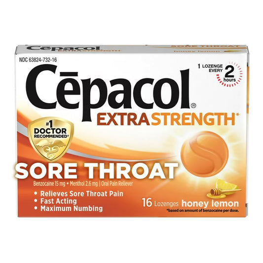 CEPACOL, LOZ SORE THROAT MAX HONEY LEMON (16/BX)