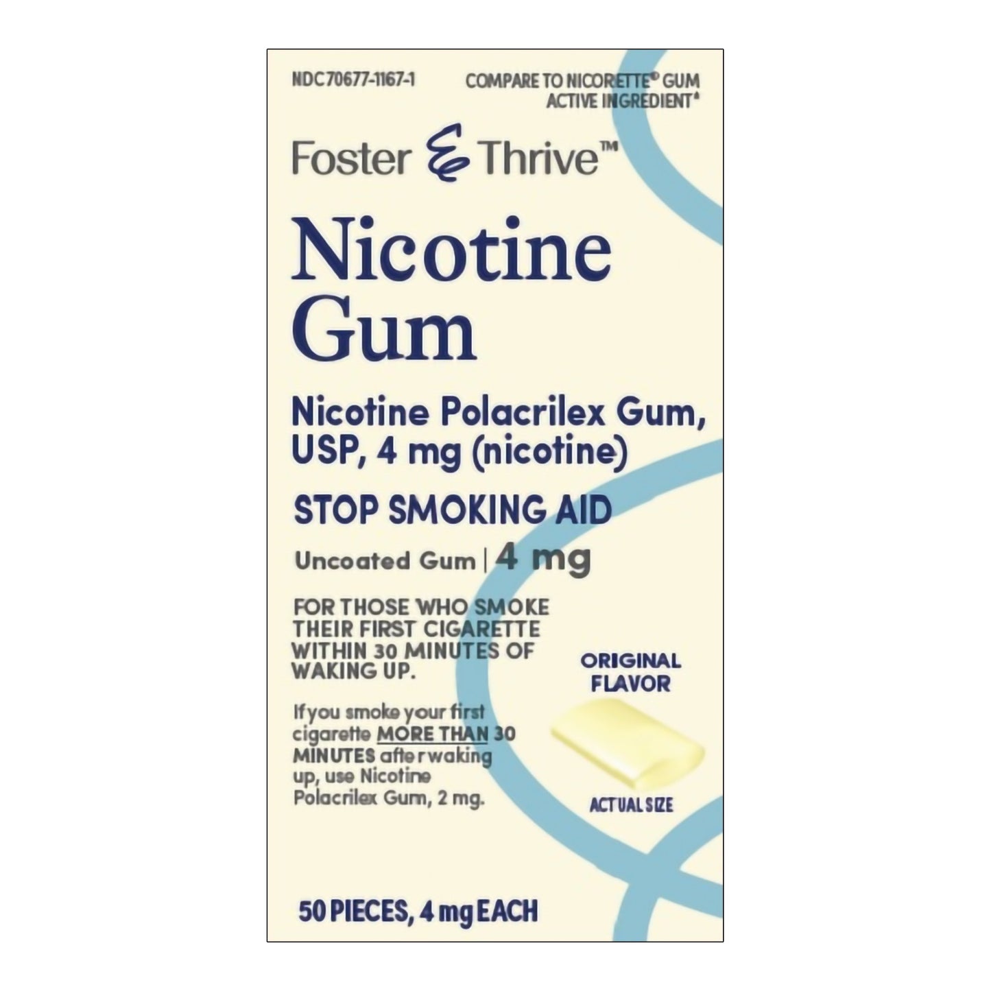 NICOTINE, GUM REFILL FT 4MG (50/PK)