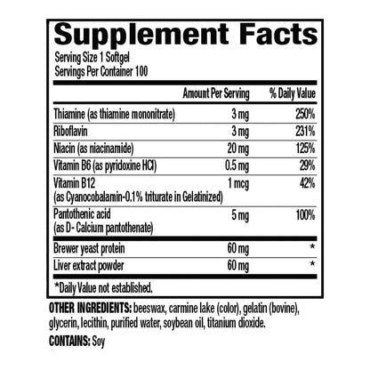 VITAMIN B COMPLEX SFT GEL (100/BT)