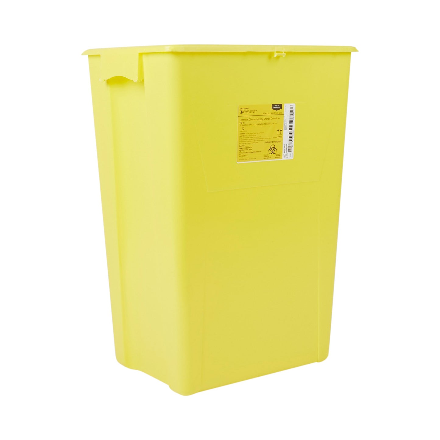 CONTAINER, SHARPS CHEMO YLW 18GL (7/CS)