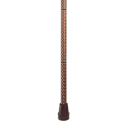 CANE, FOLDING WALKING STICK SWITCH STICKS ENGRAVED COGNAC