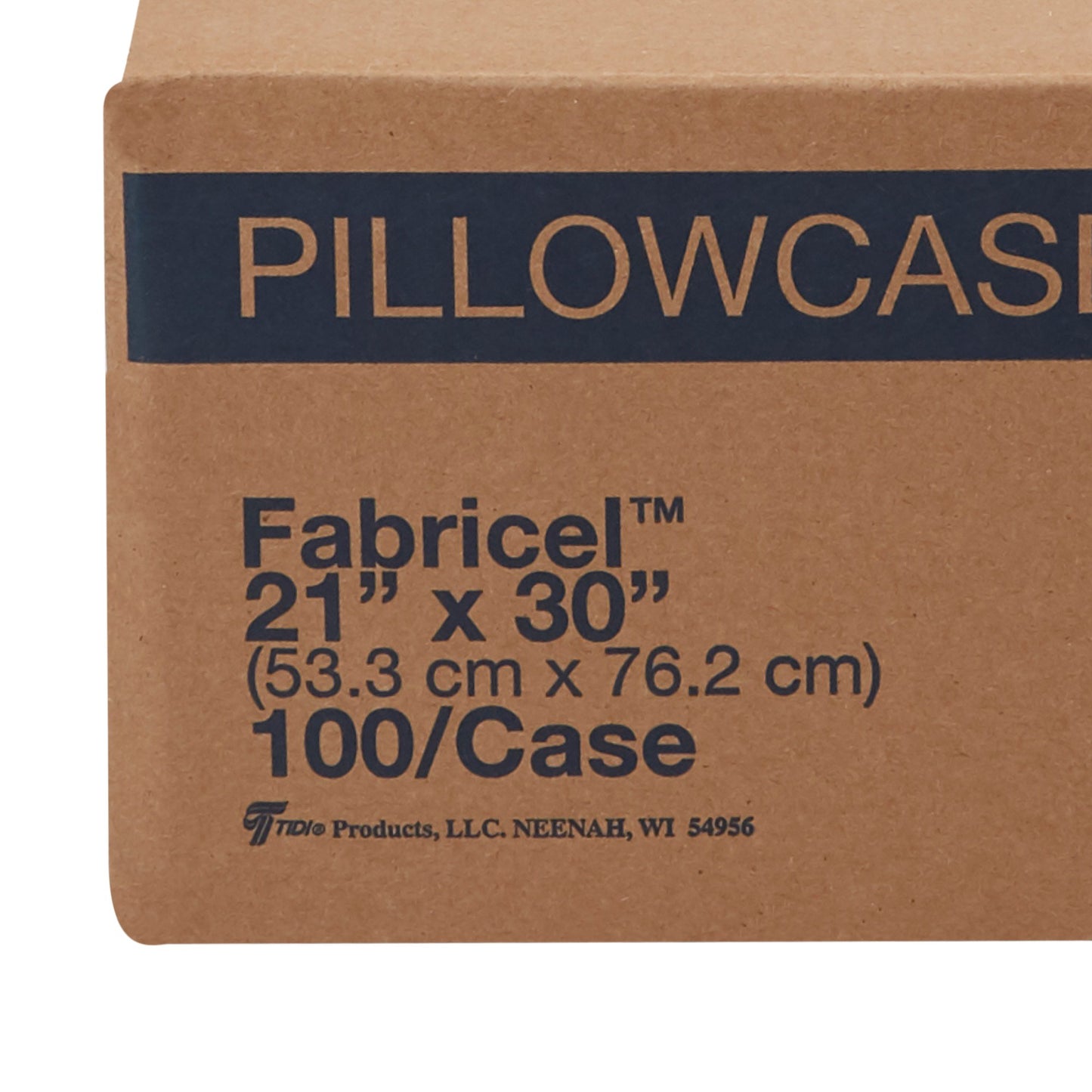 PILLOWCASE, FABRICEL/POLY WHT 21X30 (100/CS)