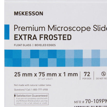 SLIDE, EXTRA-FROSTED PREMIUM 25X75X1MM (72/BX 20BX/CS)