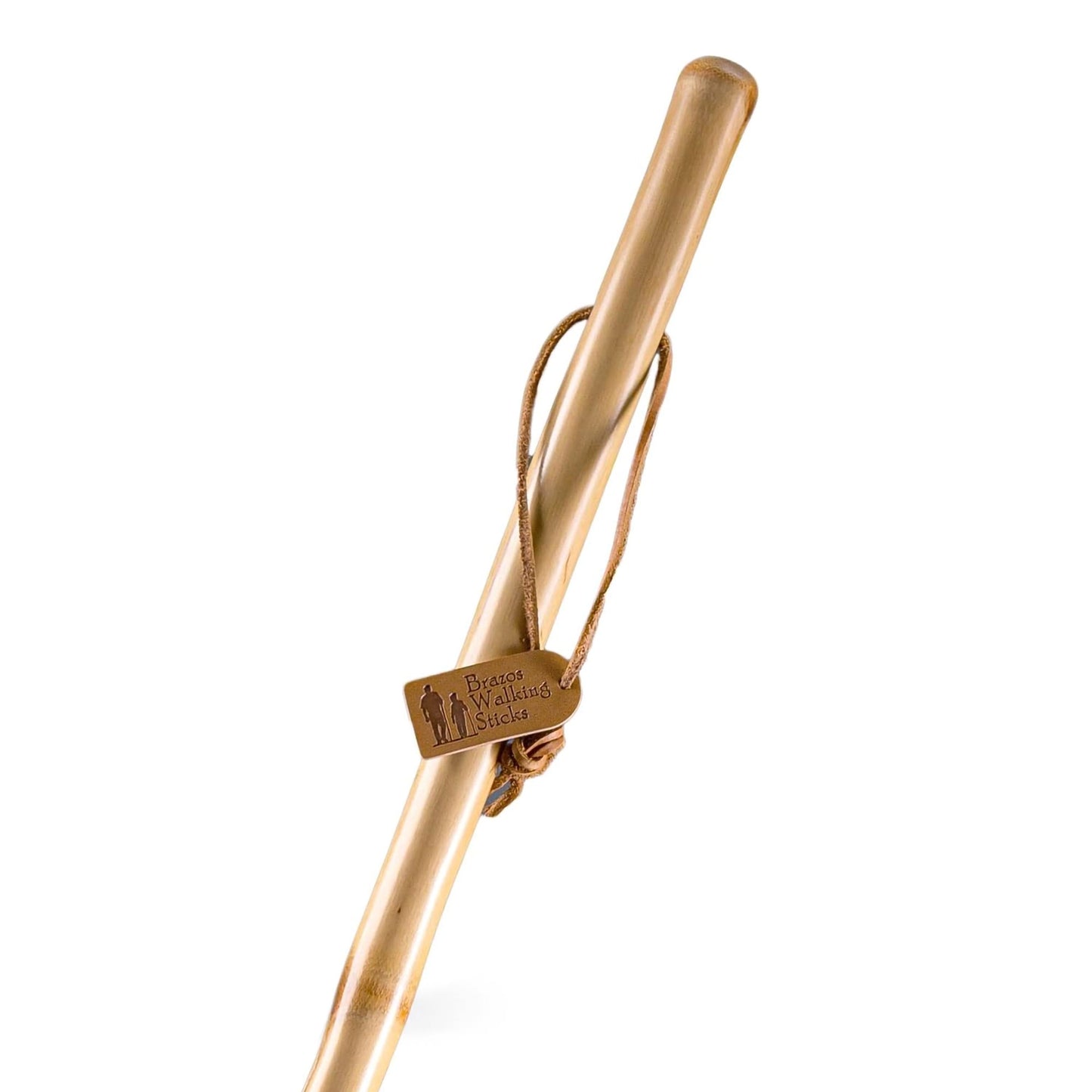 STICK, WALKING WOOD BRAZOS 55 FREE FORM IRON BAMBOO NAT 55"