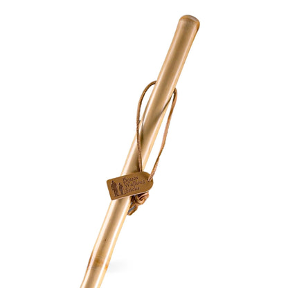 STICK, WALKING WOOD BRAZOS 55 FREE FORM IRON BAMBOO NAT 55"