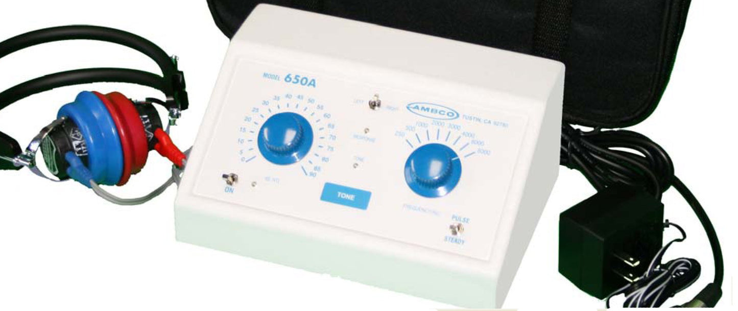 AUDIOMETER, PURE TONE PORTABLE650