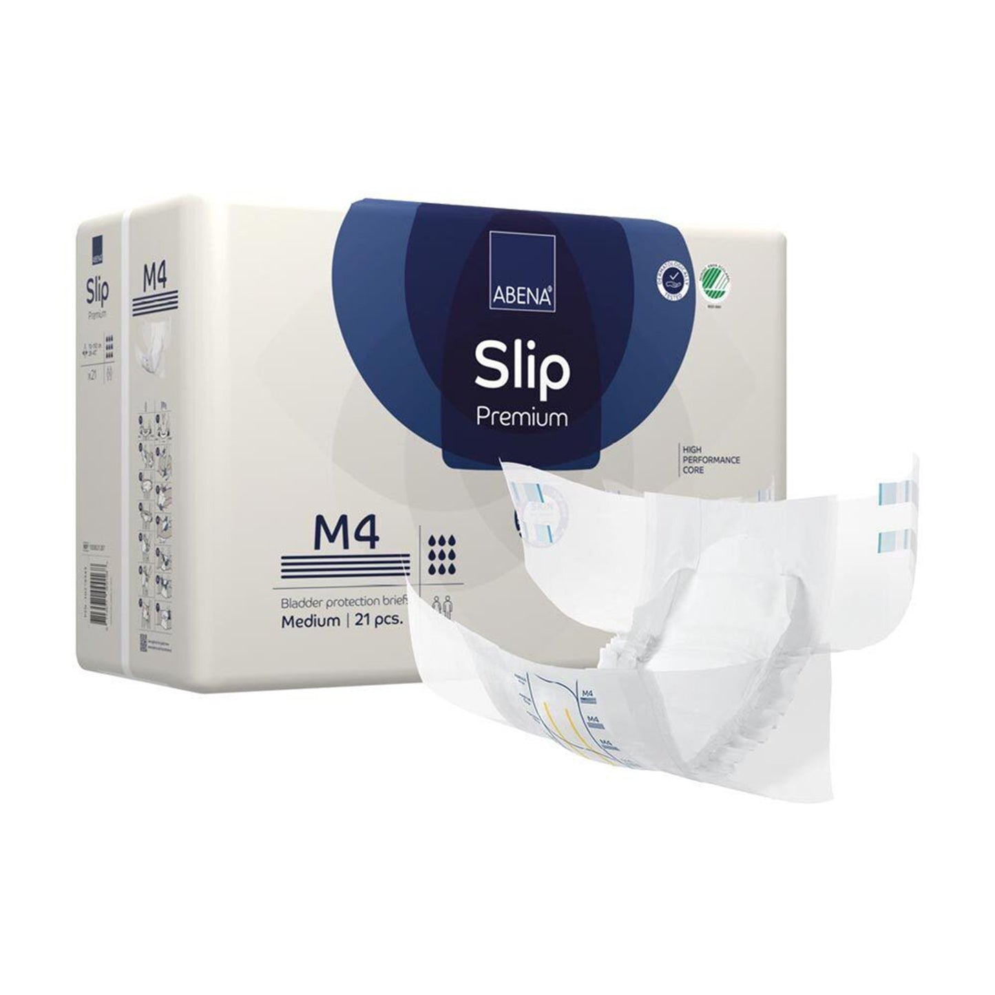 BRIEF, INCONT ABENA SLIP PREM ADLT M4 MED (21/PK 4PK/CS)