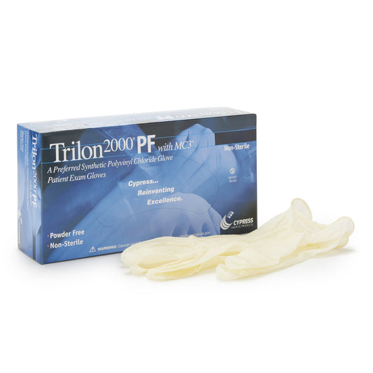 GLOVE, EXAM VNYLSTRCH LG N/S TRILON-2000 (100/BX 10BX/CS)