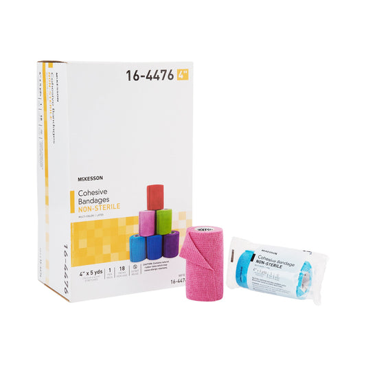BANDAGE,COHESIVE COLOR PACK 4"(18RL/CS)