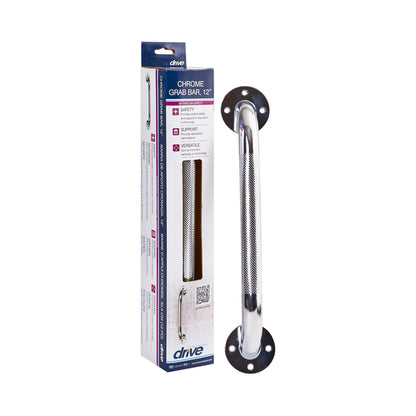 BAR, GRAB KNURLED 12" CHROME (3/BX)