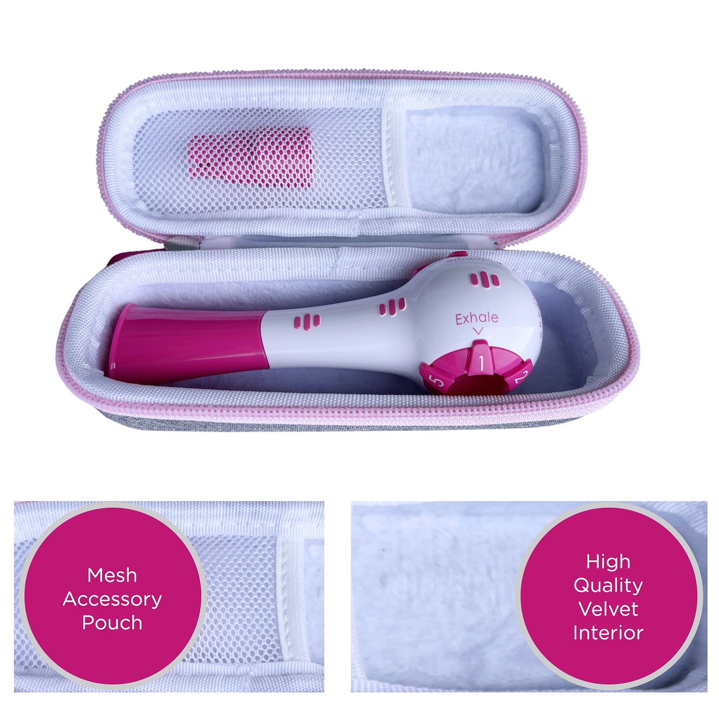 CASE, STORAGE TRAVEL HARD F/THE BREATHER PNK (200/CS)