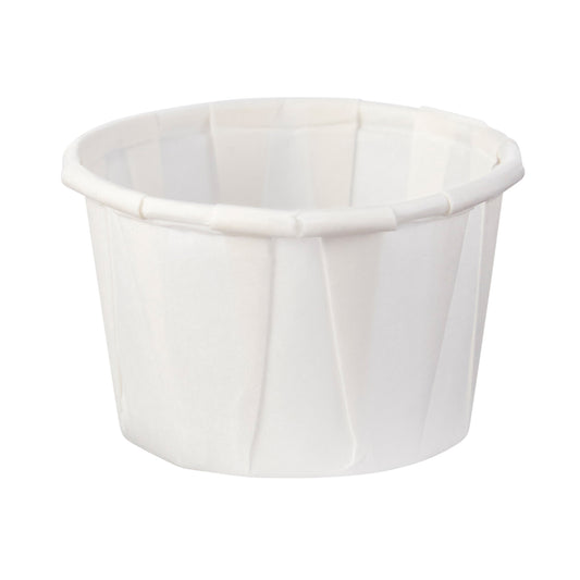 CUP, SOUFFLE PAPER WHT 1OZ (250/PK 20PK/CS)