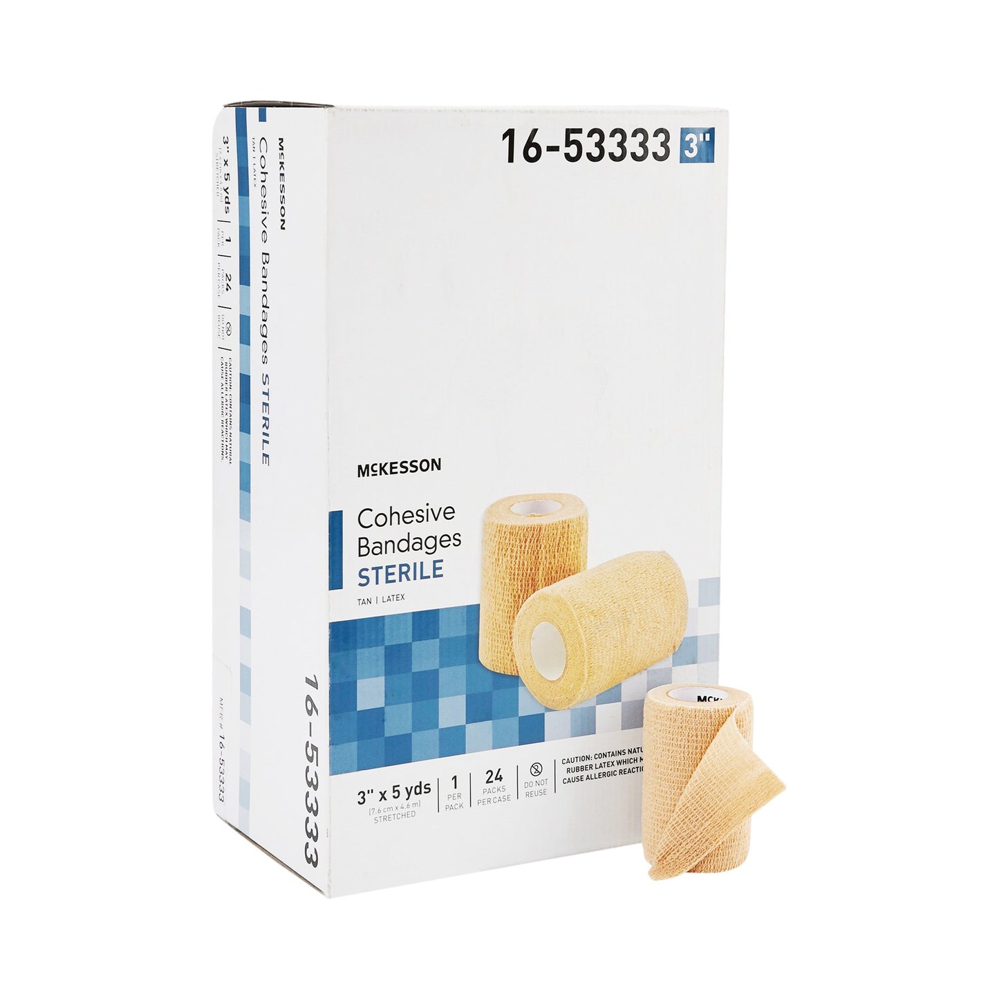 BANDAGE, COHESIVE STR TAN 3" (24/CS)