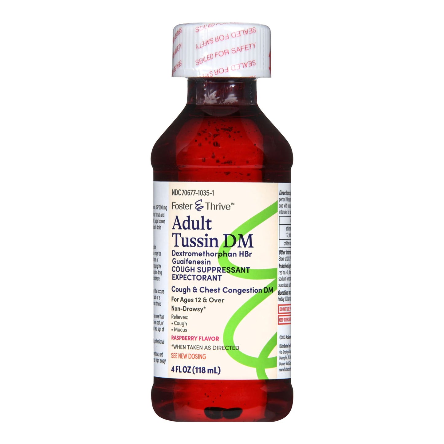 TUSSIN DM, LIQ FT SM ADLT 50-5MG/5ML 4OZ