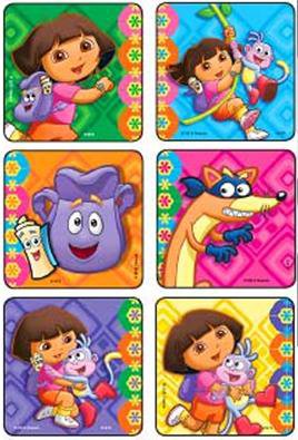 STICKER, DORA THE EXPLORER (90/PK)