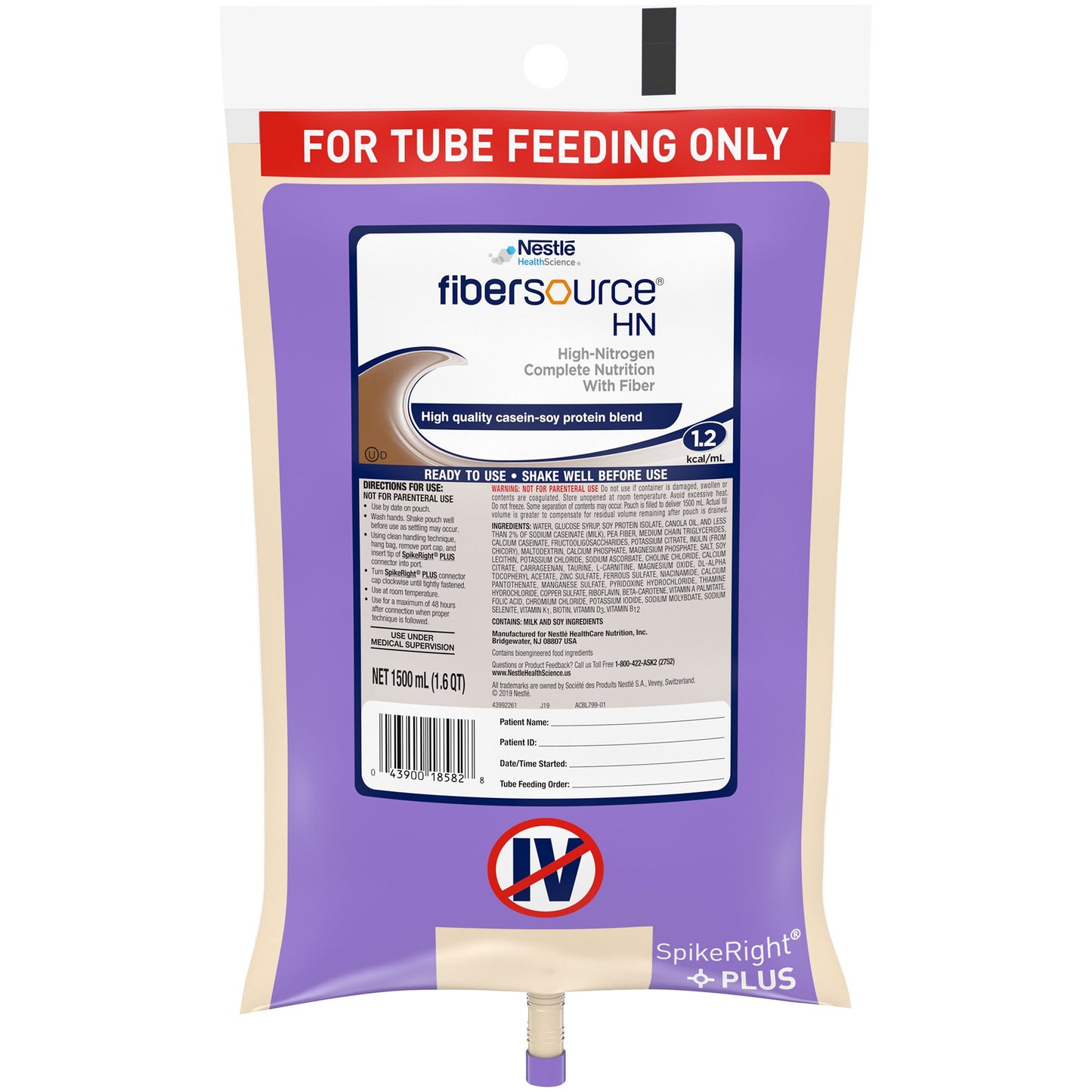 FIBERSOURCE HN, SPIKERIGHT PLUS 1500ML (4/CS)