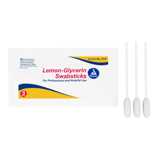 SWAB, LEMON GLYCERIN (3/PK 25PK/BX 10BX/CS)