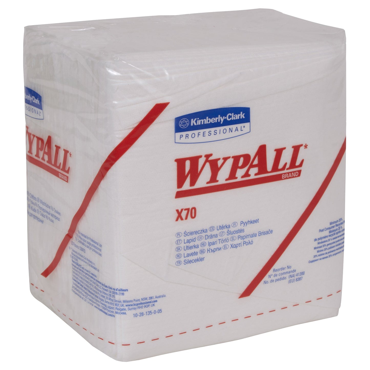 WIPER, WYPALL X70 12.5"X14.4" (76/PK 12PK/CS) KIMCON