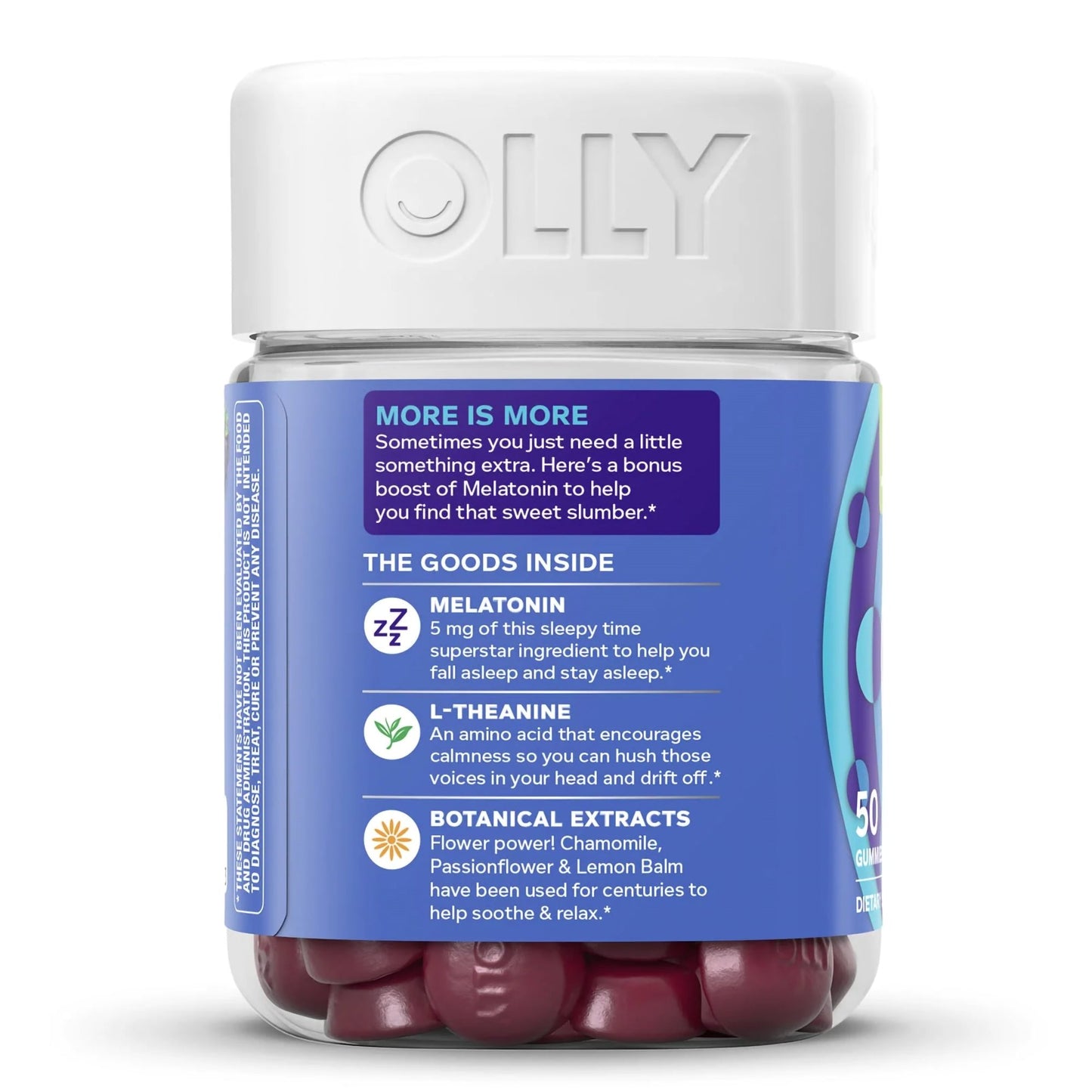 OLLY, GUMMY SLEEP ZEN XS BLK BERRY (50/BT)