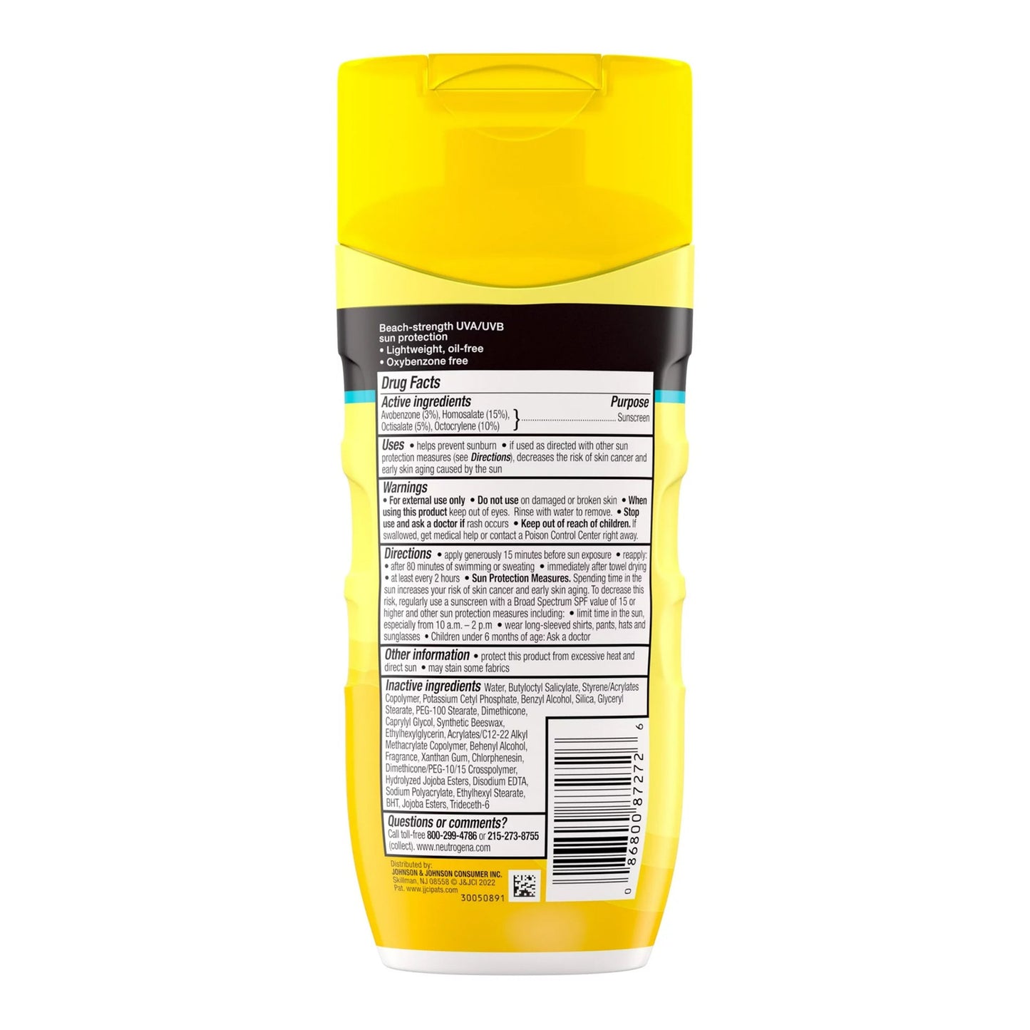 SUNSCREEN, LOT NEUTROGENA BEACH DEFENSE SPF70 6.7OZ