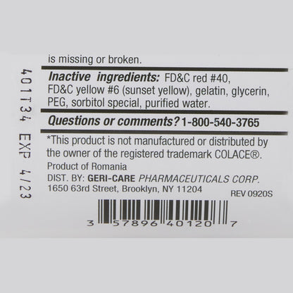 LAX DSS, SOFT GEL 100MG (200/BT 12BT/CS)