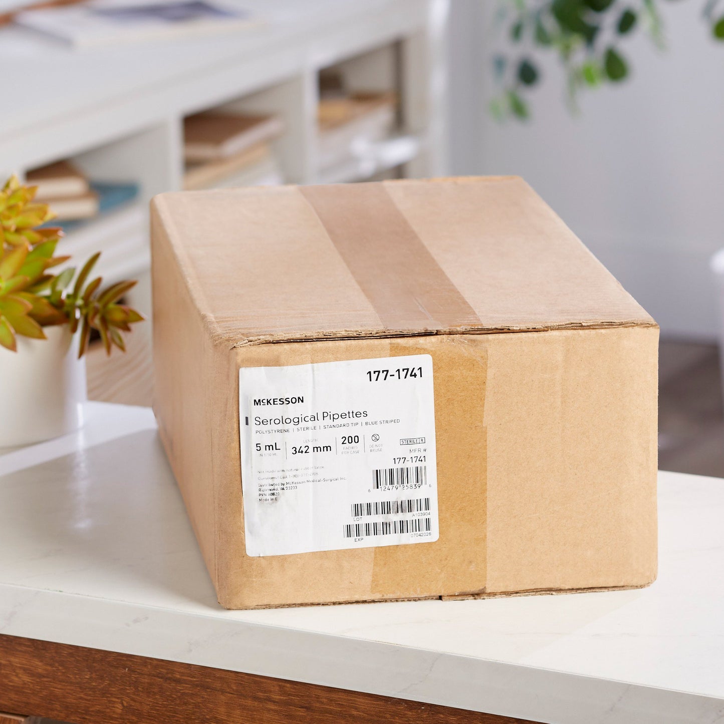 PIPETTE, SEROLOGICAL STD TIP STR BLU BAND 342MM 5ML (200/CS)