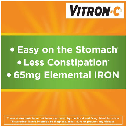 VITRON-C IRON+C, TAB 200-125MG(60/BT)