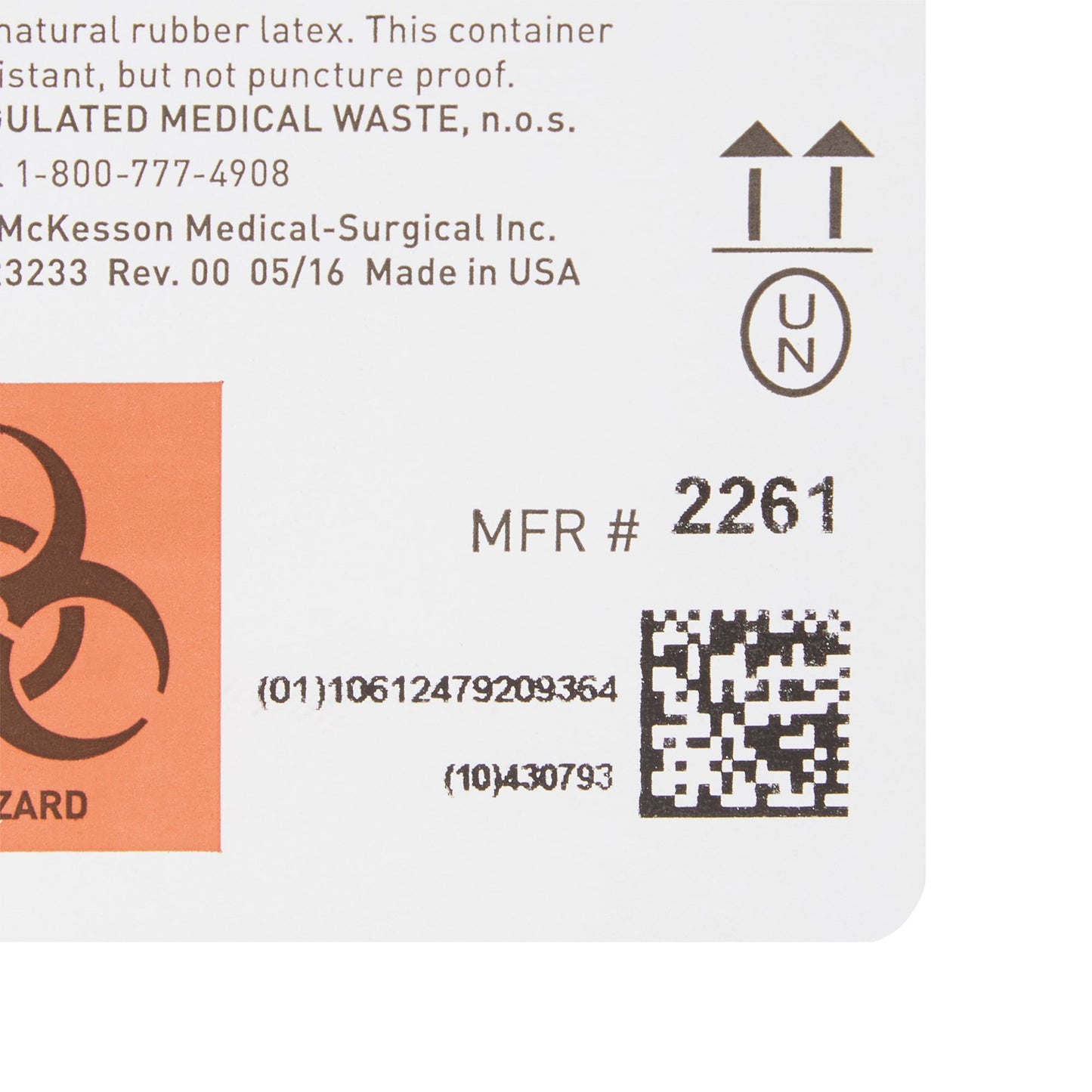 CONTAINER, SHARPS CLR 5QT HORIZ (20/CS)