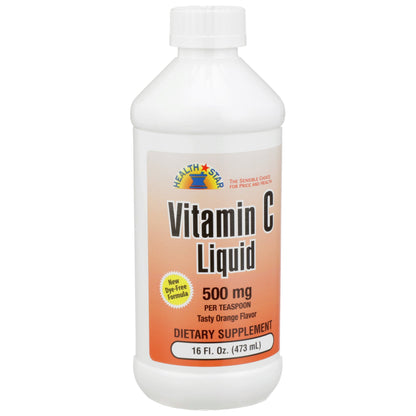 VITAMIN C, LIQ 500MG 16OZ (12/CS)