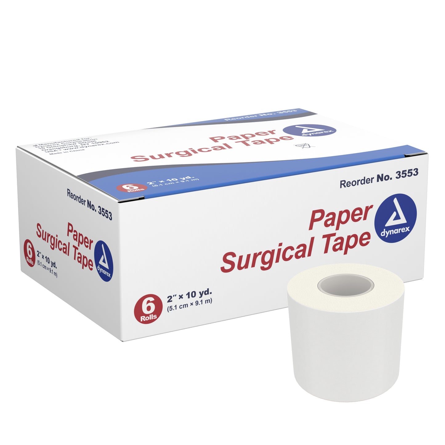 TAPE, SURGICAL PAPER 2"X10YDS 6/BX 12BX/CS)