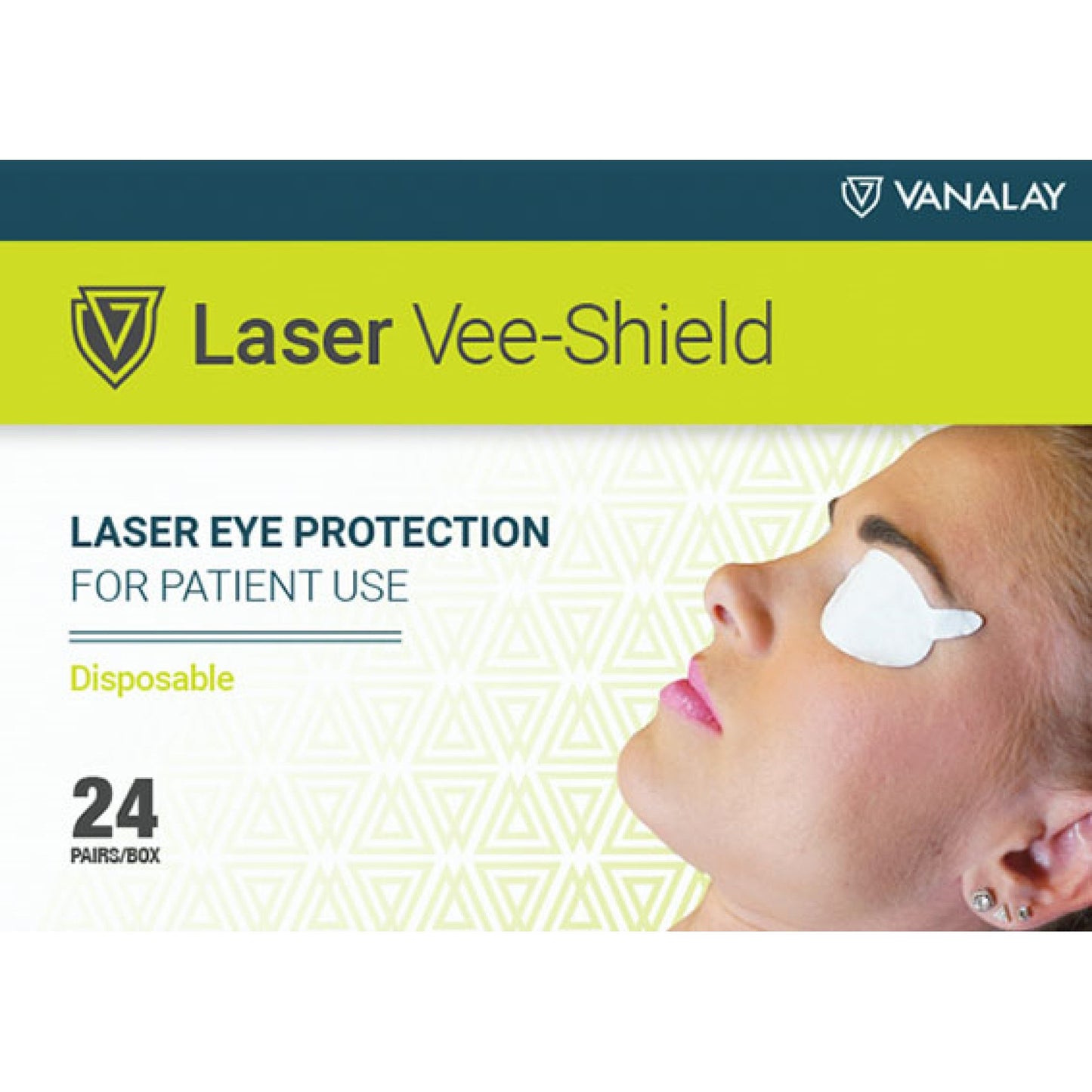 SHIELD, EYE LASER VEE PT PROT DISP (24PR/BX)