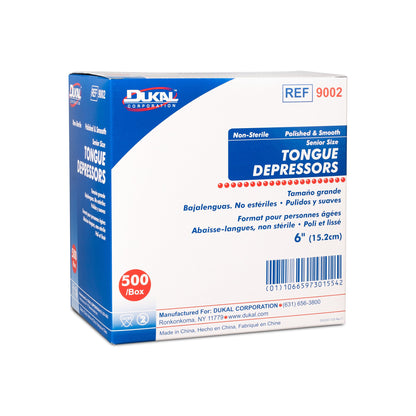 DEPRESSOR, TONGUE N/S 6" (500/BX 10BX/CS)
