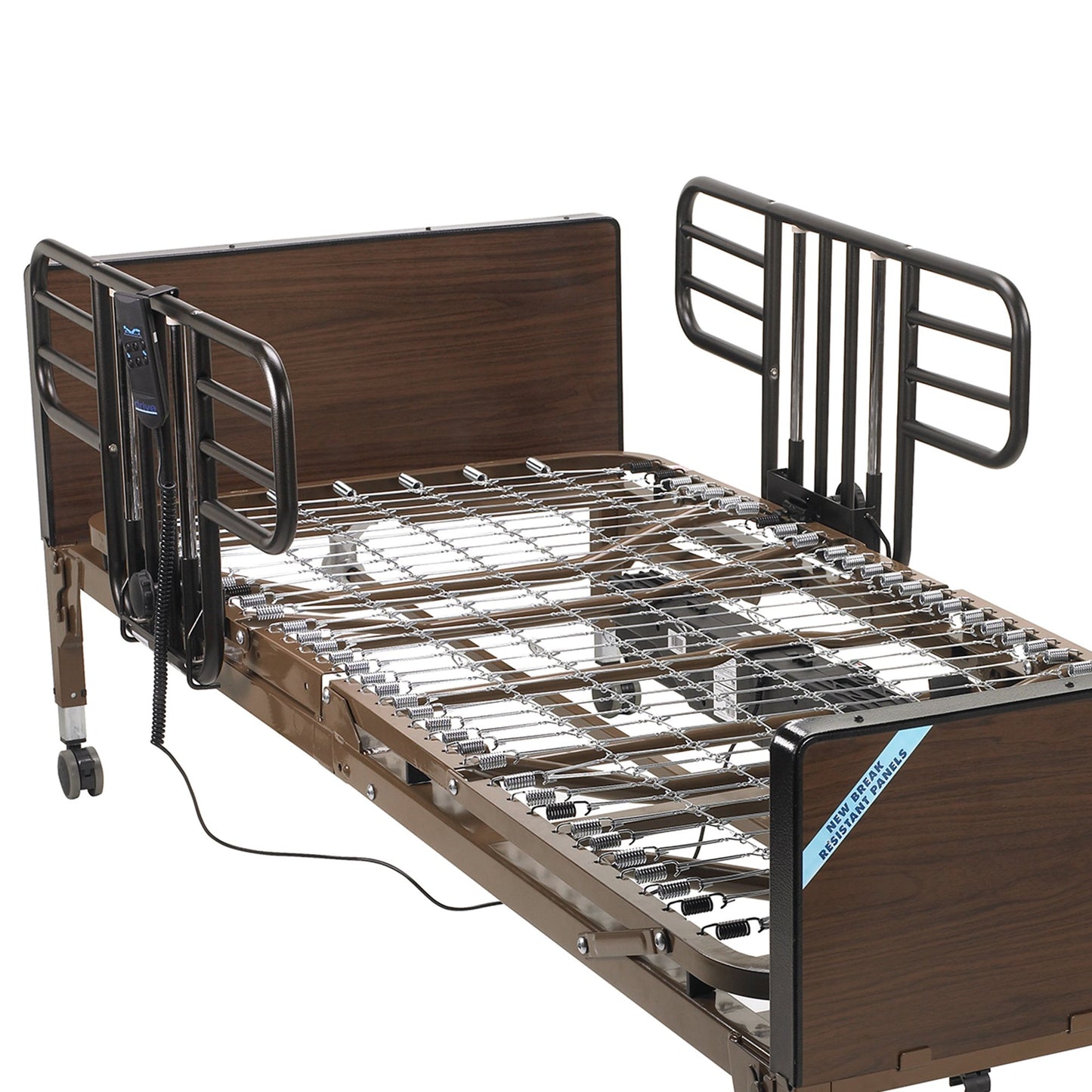 RAIL, BED HALF LNTH BRN/VEIN