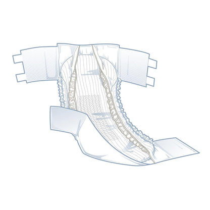 BRIEF, CLOTH LIKE FITPLUS XLG 59-66" (20/BG 4BG/CS)