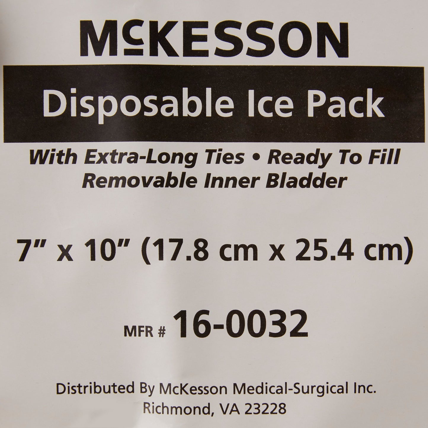 PACK, ICE W/TIES 7"X10" LF (10/BG 10BG/CS)