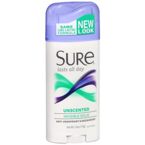 DEODORANT, BODY UNSCENTED SURE2.6OZ