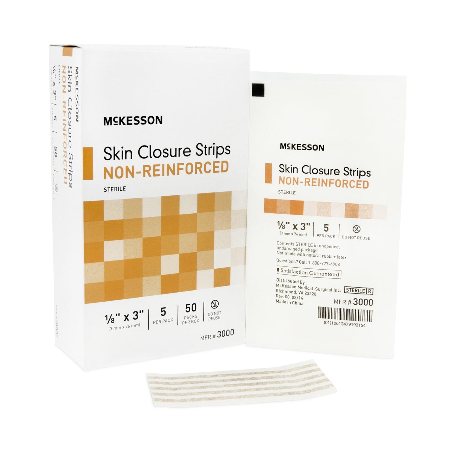 CLOSURE, SKIN FLEX LF TAN 1/8X3"(5/PK 50PK/BX 4BX/