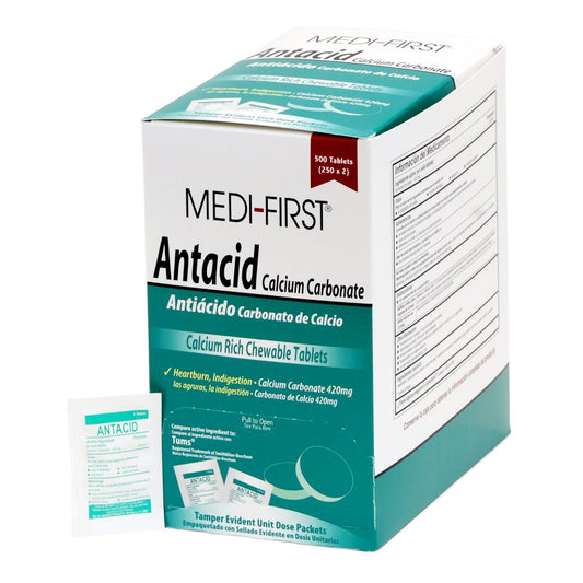 MEDI-FIRST ANTACID, TAB 420MG (500/BX)