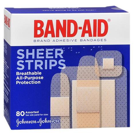 BAND-AID, FLEX SHEER ASTD SZ (80/BX)