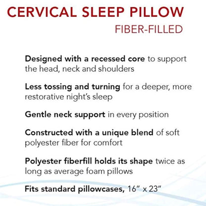 PILLOW, SLEEP CERVICAL INDENTATION