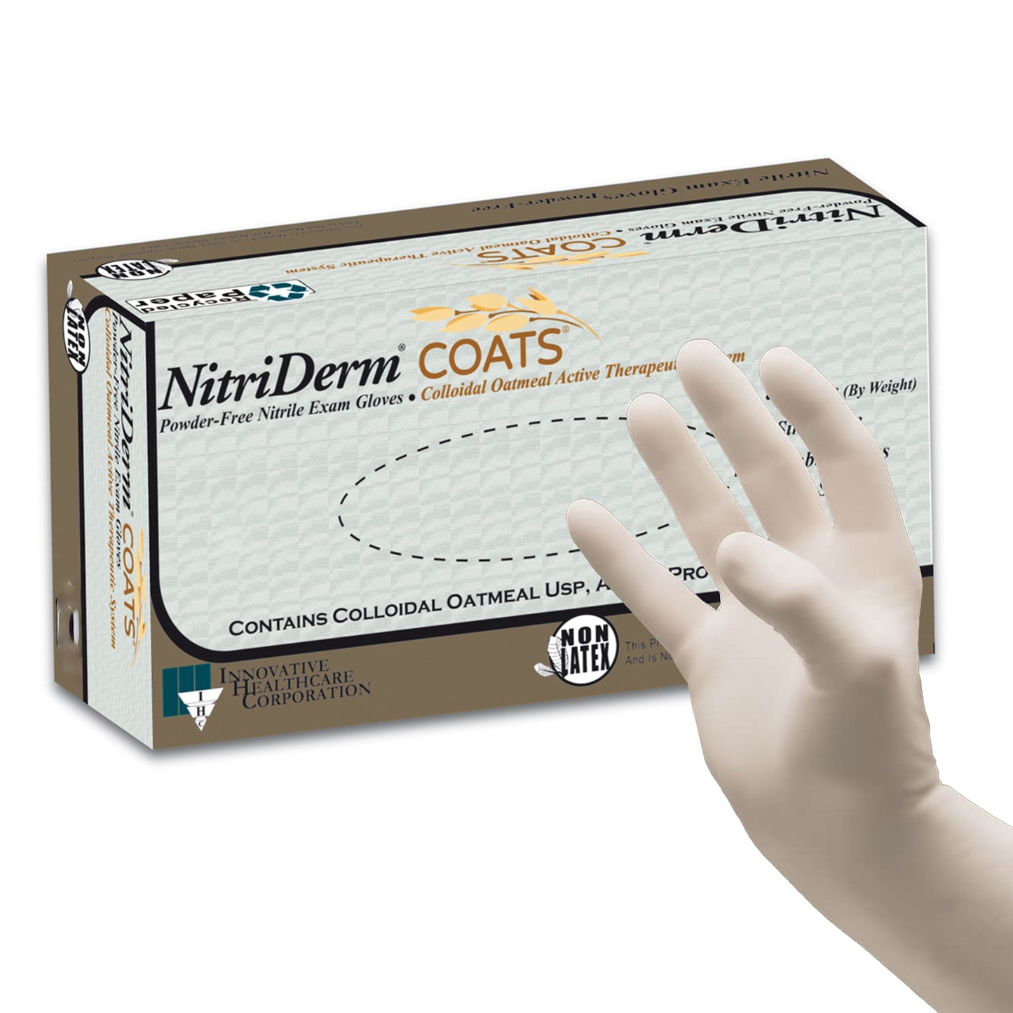 GLOVE, EXAM NTRL MED N/S OAT (200/BX 10BX/CS)