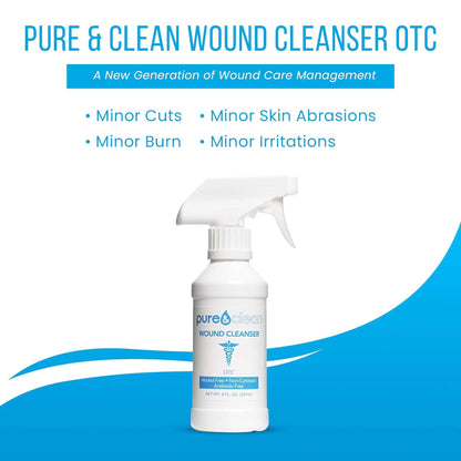 CLEANSER, WND PURE AND CLEAN 8OZ (12BT/BX)