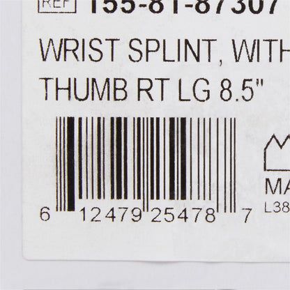 WRIST SPLINT, W/ABDUCTED THUMBRT LG 8.5"