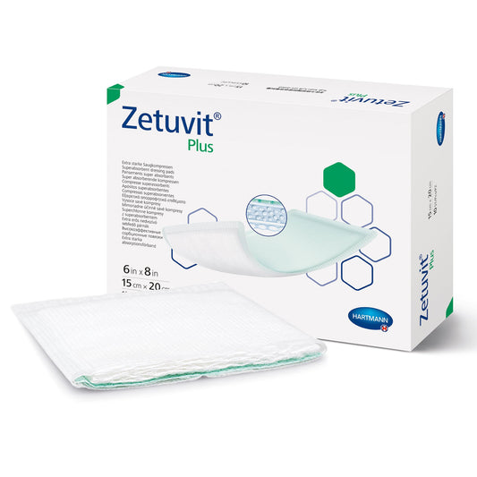 DRESSING, WOUND ZETUVIT PLUS W/SAP 6"X8" (10/BX)