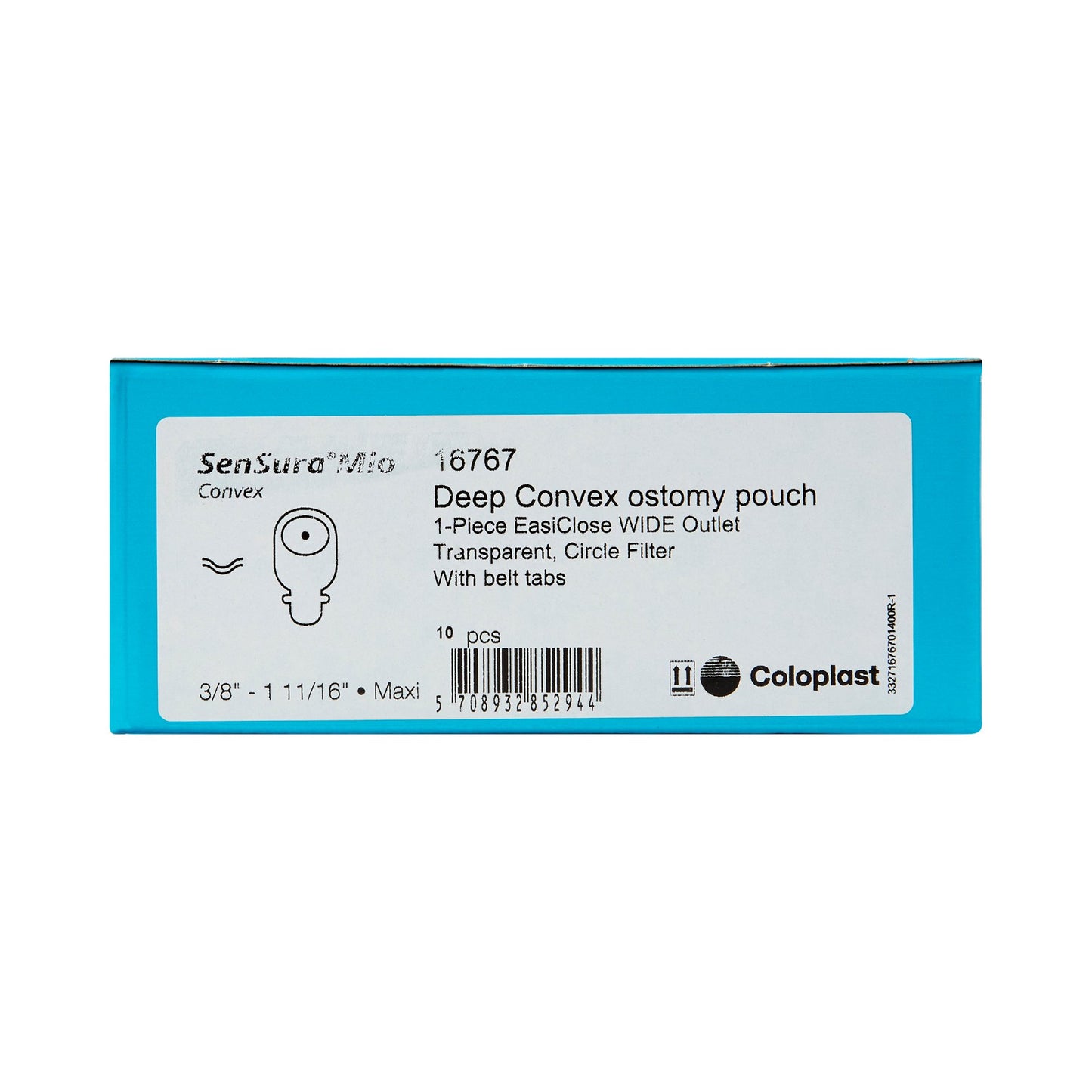 POUCH, OST CONVEX SENSURA 1PC 3/8"X1 11/16" (10/BX)