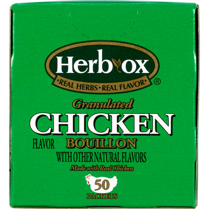 BROTH, CHICKEN BOUILLON GLUTENFREE HERBOX (50/BX 6BX/CS)
