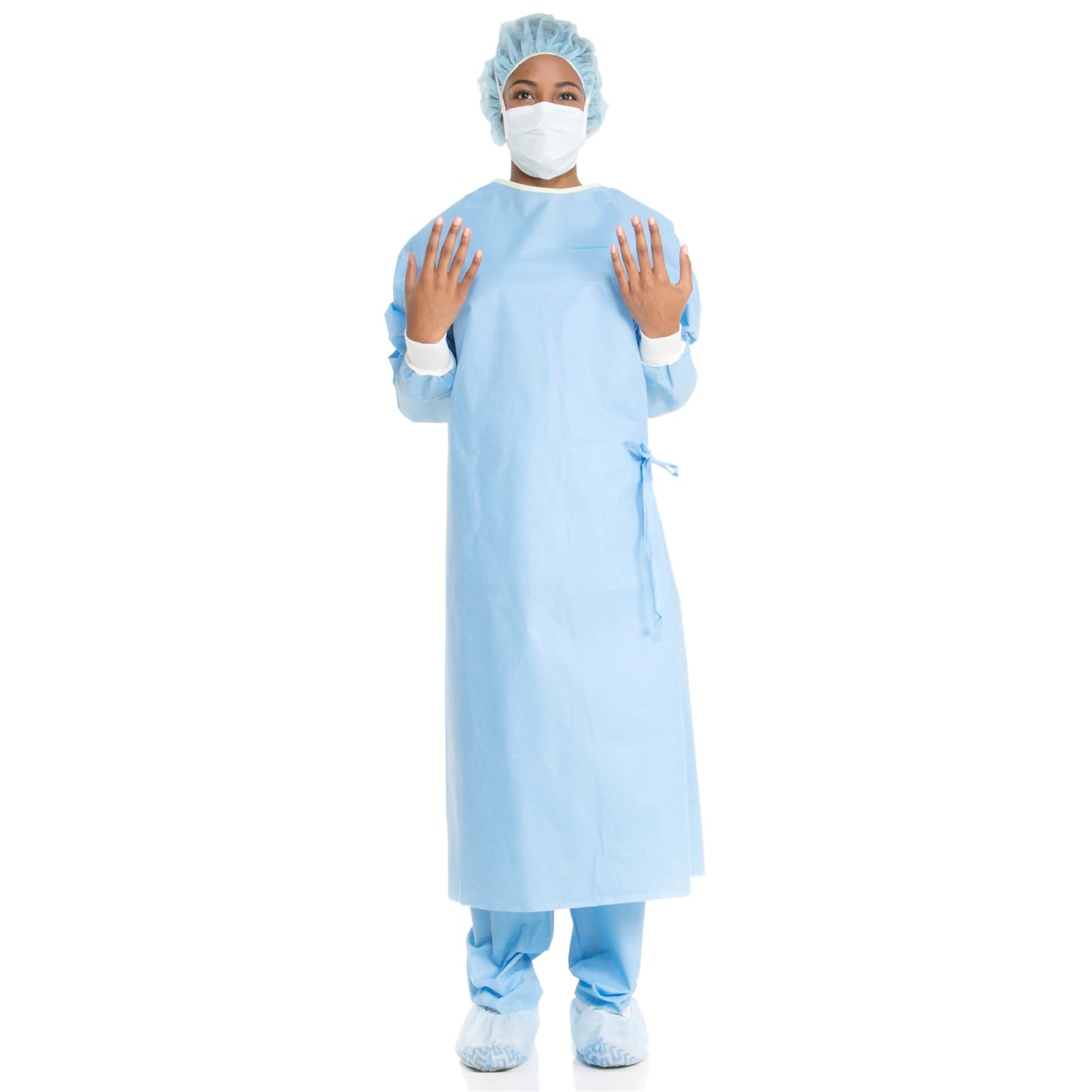 GOWN, SURG ULTRA STD BLU SM (34/CS)